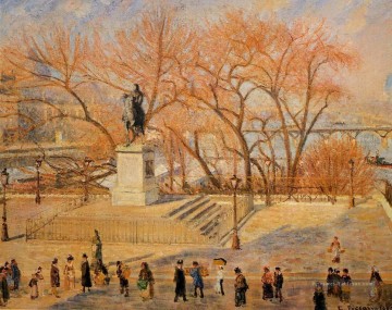 square du vert galant matin ensoleillé 1902 Camille Pissarro Peinture à l'huile